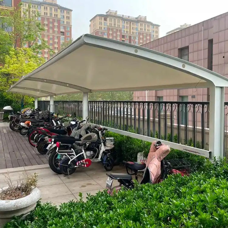 通辽膜结构电动车棚